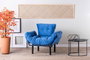 Atelier Del Sofa Nitta Single - Sillón de orejas Azul